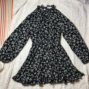 ✨She + Sky Puff Sleeve Floral Mini Dress